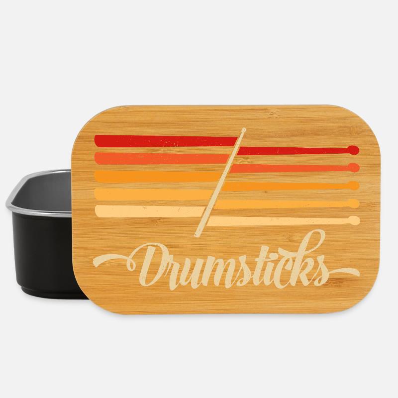 Drummer Drumsticks " Drumsticks » - Boîte à goûter - noir