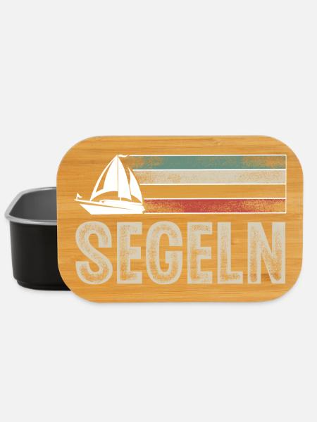 Segeln Segler Segelboot Retro Vintage - Lunch Box - Schwarz