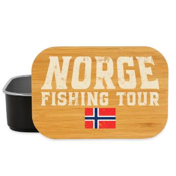 Norway Fishing Tour Fishing Angler Fishing - Lunch Box - black - Front