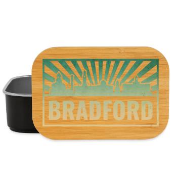 Bradford Skyline Silhouette - Lunch Box - Schwarz - Vorne