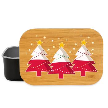 Christmas trees Poland Polish flag Polska - Lunch Box - black - Front