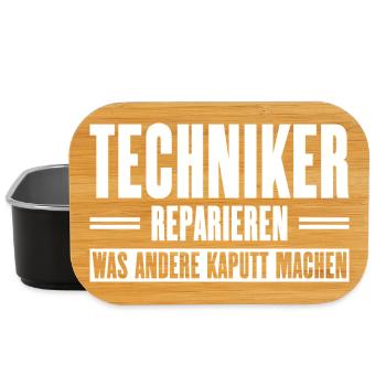 Service technician support slogan for craftsmen - Lunch Box - black - Front