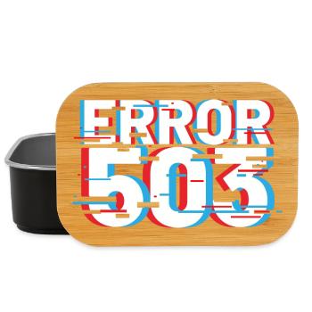 Error 503 Glitch - Lunch Box - black - Front