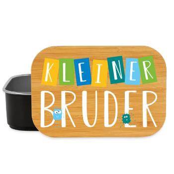 kleiner Bruder - süße Monster - Lunch Box - Schwarz - Vorne