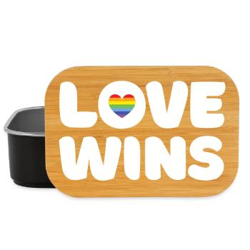 Pride Month LGBTQ - Liebe gewinnt - Lunch Box - Schwarz - Vorne