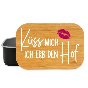 Küss mich Ich erb den Hof - Lunch Box - Schwarz - Vorne