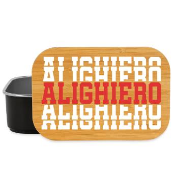 Alighiero t-shirt stacked text gift t-shirt - Lunch Box - black - Front