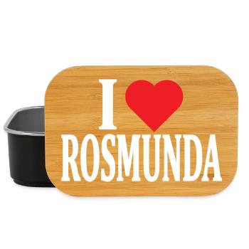 T-Shirt I love Rosmunda T-Shirt Geschenkidee - Lunch Box - Schwarz - Vorne