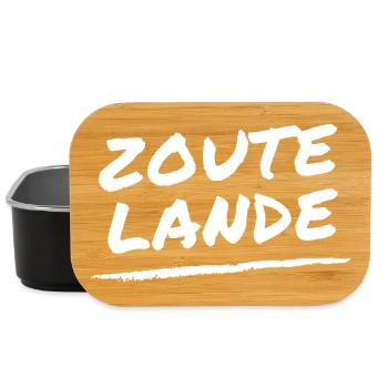 Zoutelande Schriftzug - Lunch Box - Schwarz - Vorne