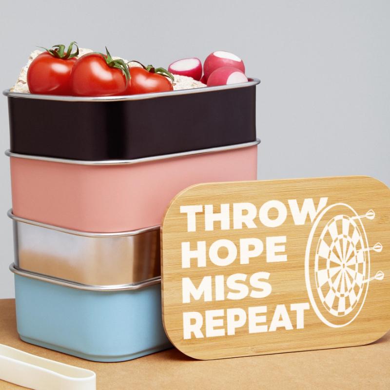 throwing, hoping, missing, repeating Lunch Box
