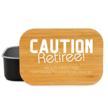 Attention pensioners – knows everything and has a lot of time. - Lunch Box - black - Front
