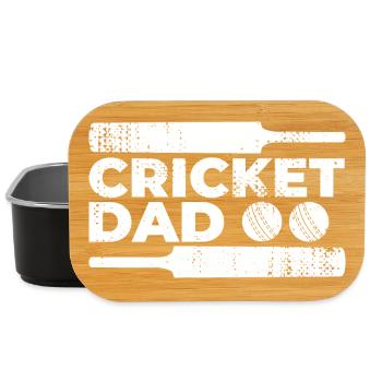 Père du cricket - Boîte à goûter - noir - Devant