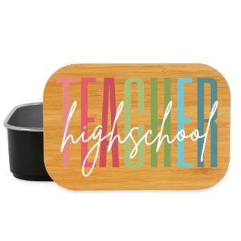 Highschool Lehrer Schule Geschenk - Lunch Box - Schwarz - Vorne