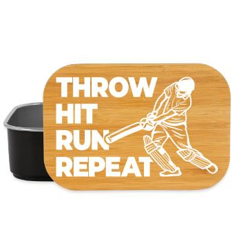 Throwing, hitting, repeating races - Lunch Box - black - Front