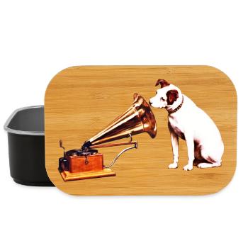 His Master's Voice painting - Lunch Box - black - Front