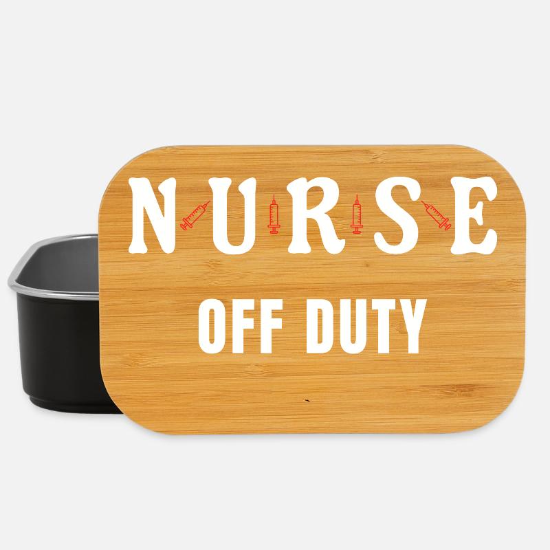Nurse Off Duty Nurse Nursing - Lunch Box - black