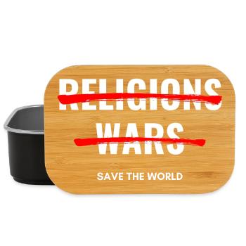 No religions, no wars - Lunch Box - black - Front