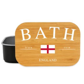 Bath, Angleterre – Souvenirs et cadeaux de vacances - Boîte à goûter - noir - Devant