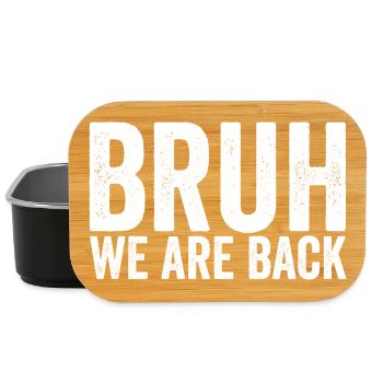 Bruder, wir sind wieder in der Schule, Bruder, wir - Lunch Box - Schwarz - Vorne