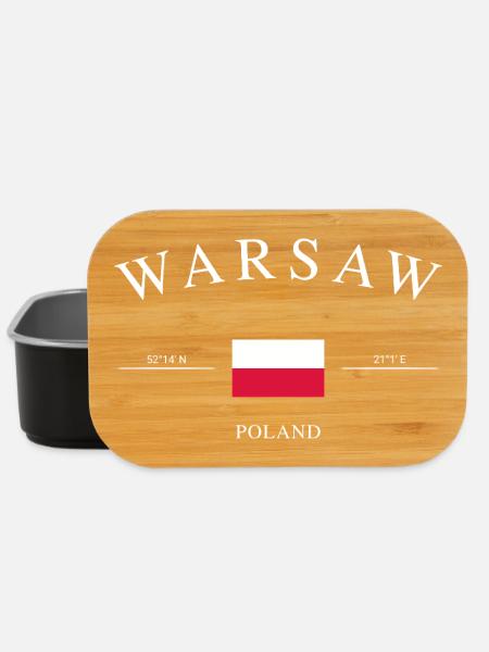 Warsaw Polen – Urlaub Souvenir & Geschenk - Lunch Box - Schwarz