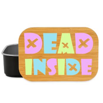 Dead Inside Kawaii Emo Punk Rock Anime Gothic Goth - Lunch Box - Schwarz - Vorne