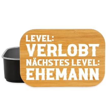 Bräutigam Polterabend Junggesellenabschied - Lunch Box - Schwarz - Vorne