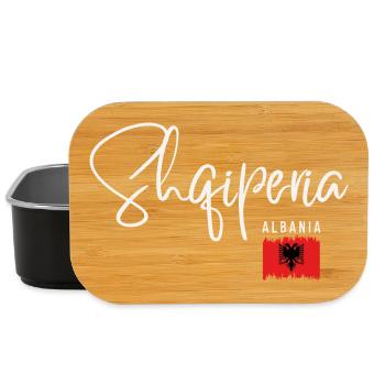 Albanian pride, made in Albania - Lunch Box - black - Front
