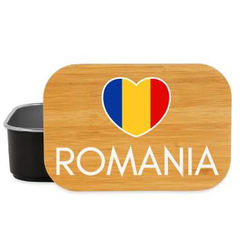 I love Romania, Romanian pride - Lunch Box - black - Front