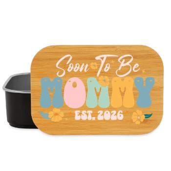 Bald Mama Est 2026 Blumen - Lunch Box - Schwarz - Vorne