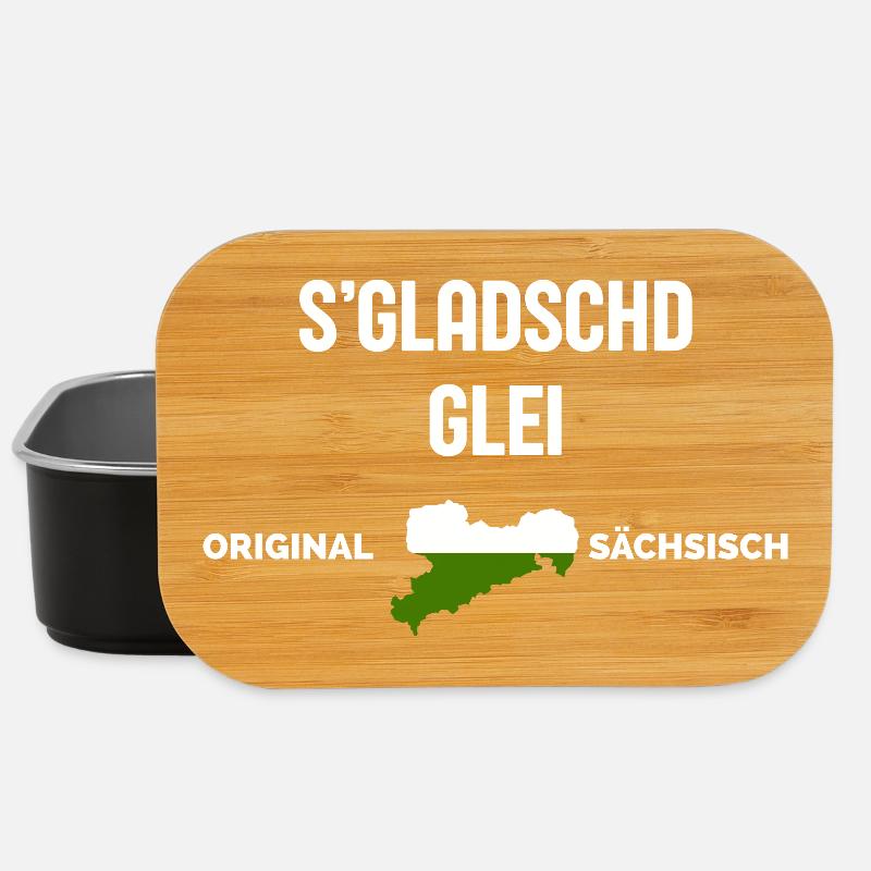 S'Gladschd Glei East German Funny Saying - Lunch Box - Schwarz
