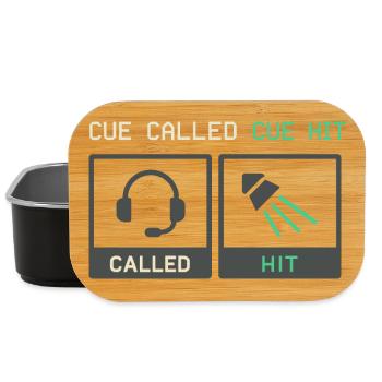 Theatre Technology Crew Stage Technician Sound - Lunch Box - black - Front