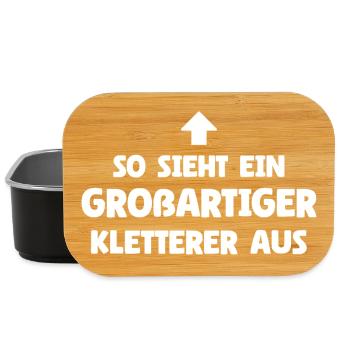 So sieht ein großartiger Kletterer aus - Lunch Box - Schwarz - Vorne
