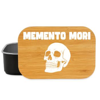 Crâne de Memento Mori - Boîte à goûter - noir - Devant