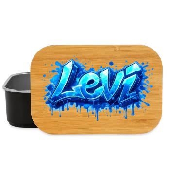 LEVI GRAFFITI NAME FOR PERFECT GIFT PRINTABLE - Lunch Box - black - Front