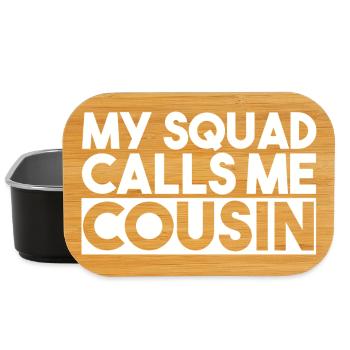 Cousin Crew Family Reunion Matching Design - Lunch Box - black - Front