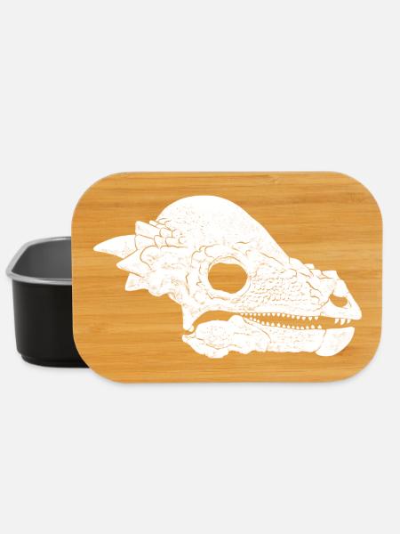 Pachycephalosaurus Fossil Schädel - Lunch Box - Schwarz
