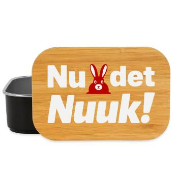 Nu Det Nuuk Groenland Jeu de mots Graphique Red Bunny - Boîte à goûter - noir - Devant