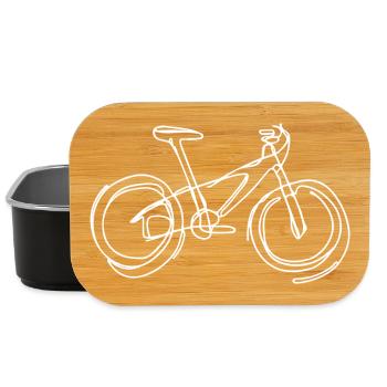 Dessin VTT - Boîte à goûter - noir - Devant