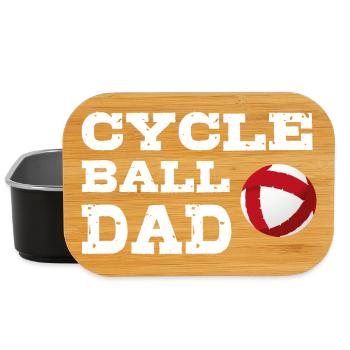 Radball, Dad, Radballer, Hallenradsport, Cycleball - Lunch Box - Schwarz - Vorne