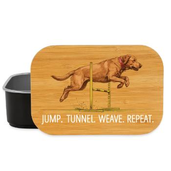 Agility Labrador Jump Tunnel Repeat - Lunch Box - black - Front