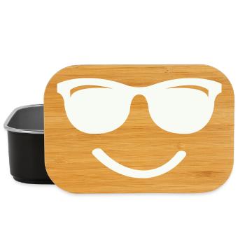 Sourire - Boîte à goûter - noir - Devant