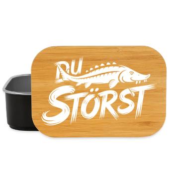 Stör Sterlet Graffiti Muster - Lunch Box - Schwarz - Vorne