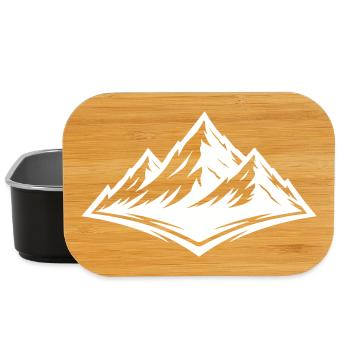 Berge Symbol Alpen - Lunch Box - Schwarz - Vorne