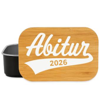 Abitur 2026 (Abiturient / Abi / Hochschulreife W) - Lunch Box - Schwarz - Vorne