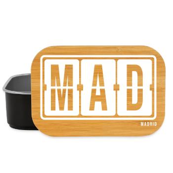Madrid MAD, City Souvenir Socks, Bag, Mug - Lunch Box - black - Front