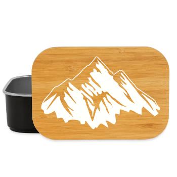 berge - Lunch Box - Schwarz - Vorne