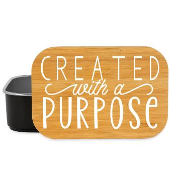 Created With A Purpose - Lunch Box - Schwarz - Vorne