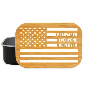 Remember Everyone Deployed RED Friday Troops - Lunch Box - black - Front