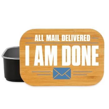 Retired Postman Retired Postman - Lunch Box - black - Front