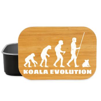 Koala Evolution - Lunch Box - black - Front